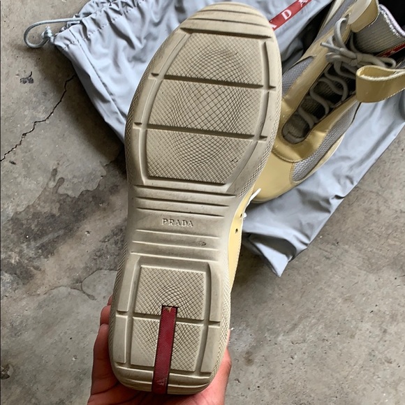 Prada sneakers no box missing insoles sz9.5 10.5us - Picture 5 of 7